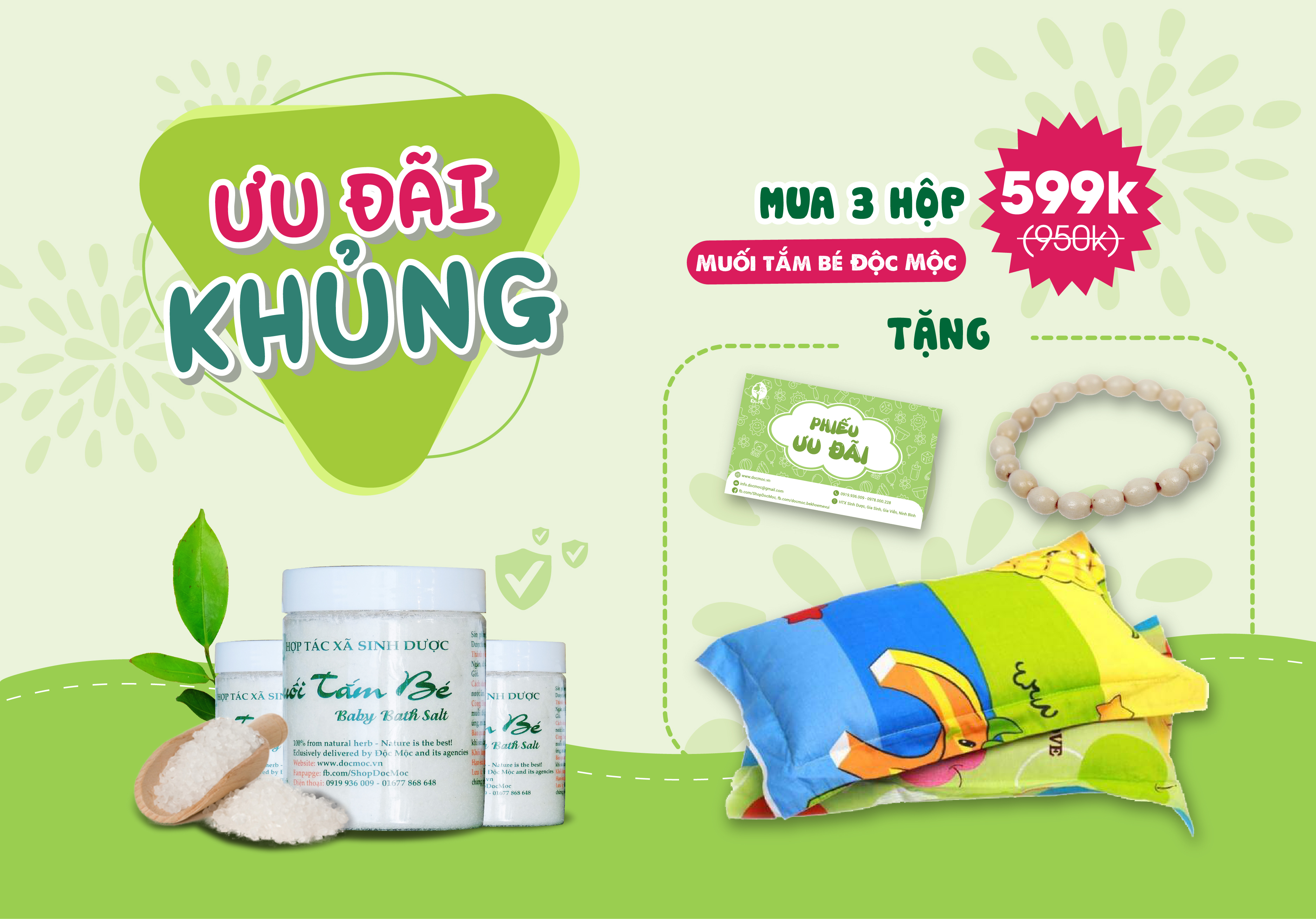 muối tắm bé Độc Mộc